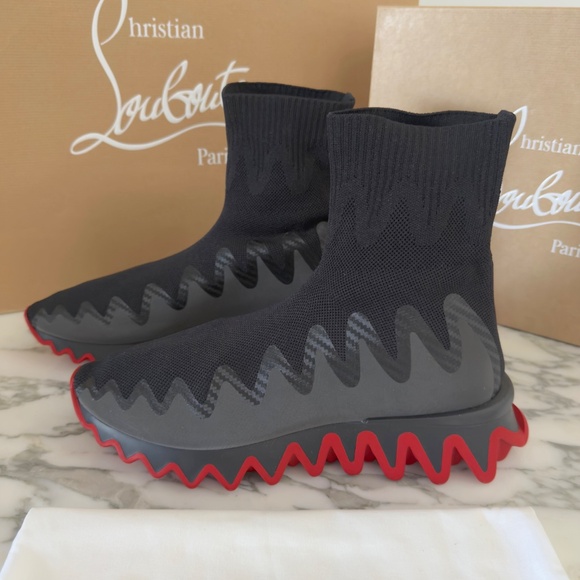 Christian Louboutin 3221229 Men's Sharky Sock Uomo maille, all sizes - Picture 3 of 11